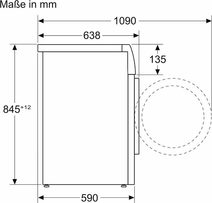 Actual product image Siemens WG56B205CH (10 kg, Left)