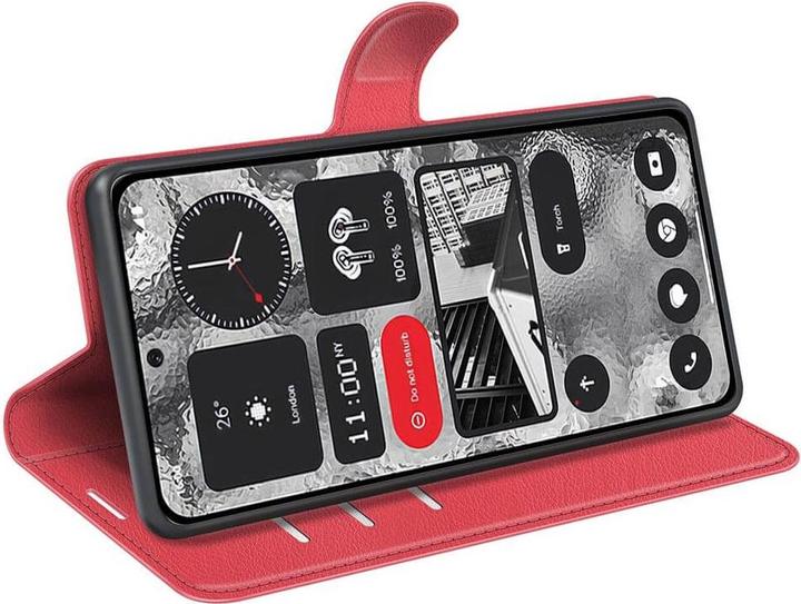 Produktbild Cover-Discount Nothing Phone (2) - Leder Etui Hülle rot (Nothing Phone (2))