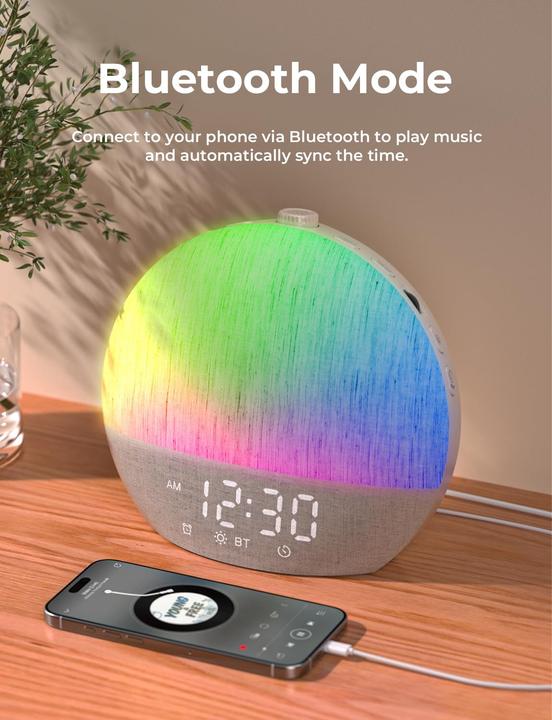 Produktbild Alopini Wecker Sonnenaufgang aufwachen, Lichtwecker