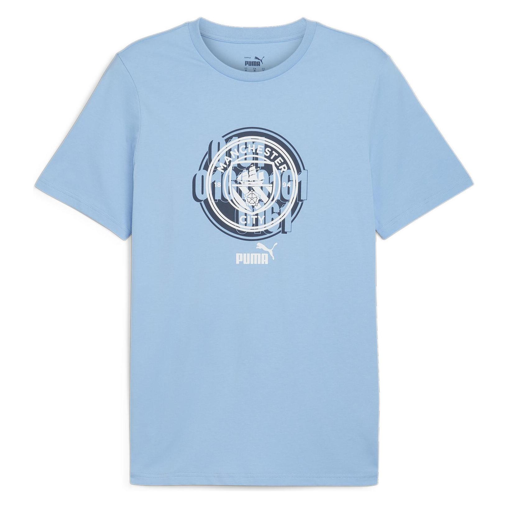 Puma, Herren, Sportshirt, Mcfc FtblCulture Tee (L), Blau, L