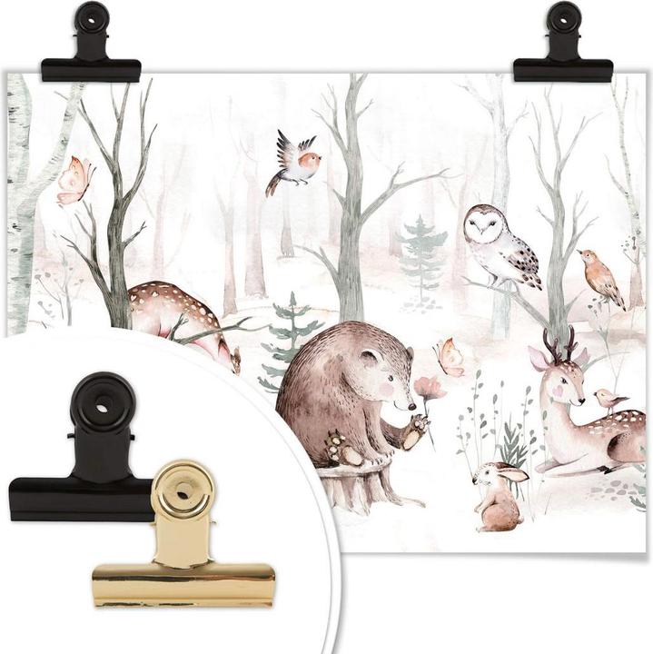Immagine prodotto Trenddeko Amici animali nella foresta (80 x 60 cm)