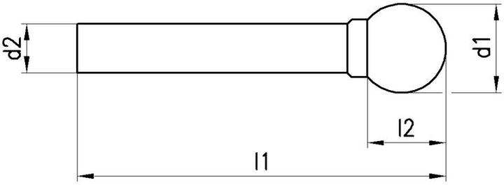 Actual product image Futuro BRW Carbide burr Form KUD, Z4, INOX