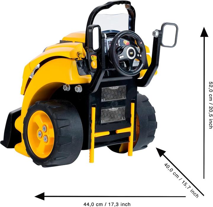 Actual product image Theo Klein Caterpillar Truck Engine Block with Educational Repair Functions, Lights, and Horn