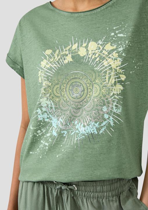 Produktbild s.Oliver T-Shirt Oversize-Shirt mit Frontprint (M)