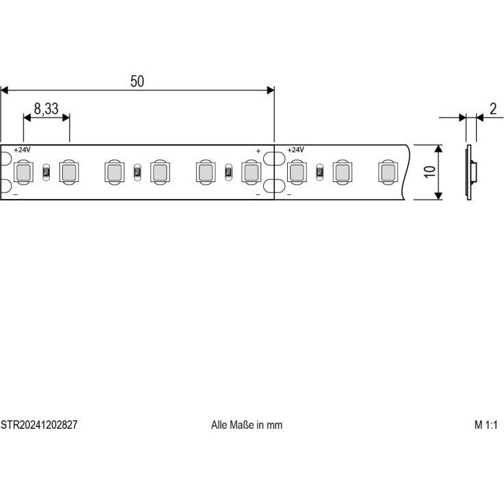 Thumbnail - EVN, LED Streifen, STR20241202827 LEDStripsRolle 5m 24V IP20 2700K 72W (Weiss, 500 cm, Indoor)