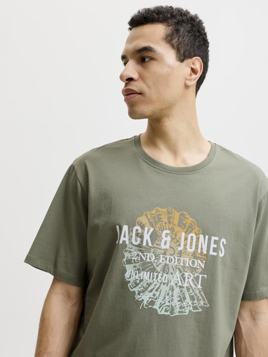 Produktbild Jack & Jones Jjgradient Print Tee Ss Crew Neck Ln (L)