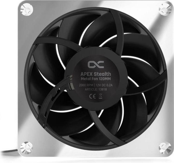 Produktbild Alphacool Apex Stealth Metal 120mm L?fter 2000rpm (chrom) (120 mm, 1 x)