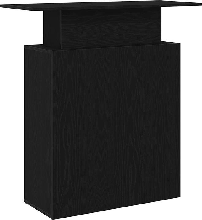 Produktbild vidaXL Empfangstheke Schwarz 100x40x104 cm Holzwerkstoff Empfangstresen