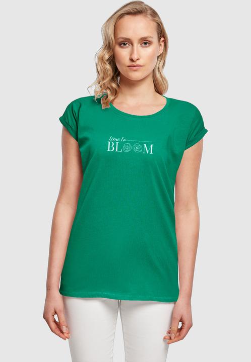 Produktbild Merchcode Ladies Time to bloom - Extended Shoulder Tee - 118693 (M)