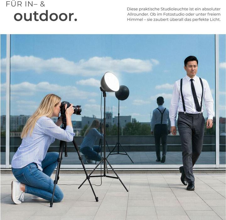 Produktbild tectake 2 Studioleuchten (Studioleuchte)