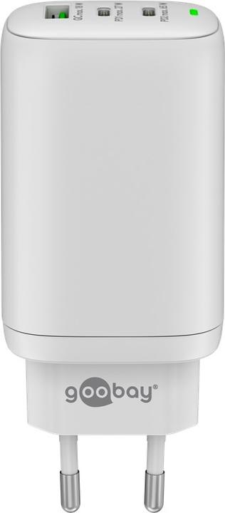 Produktbild Goobay USB-C PD 3-fach Multiport-Schnellladegerät 65 W weiss (65 W)