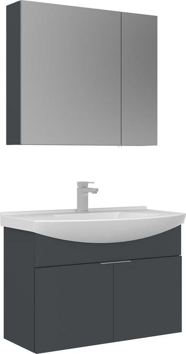 Produktbild Homitis Purus 80 Bathroom Cabinet With Sink & Mirror Set (2 Pieces)