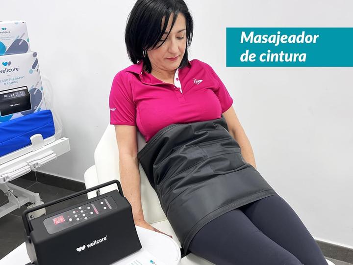 Produktbild Quirumed Pressotherapie für Zuhause, 6 Modi, 9 Druckstufen, Ganzkörper-Massage, Timer
