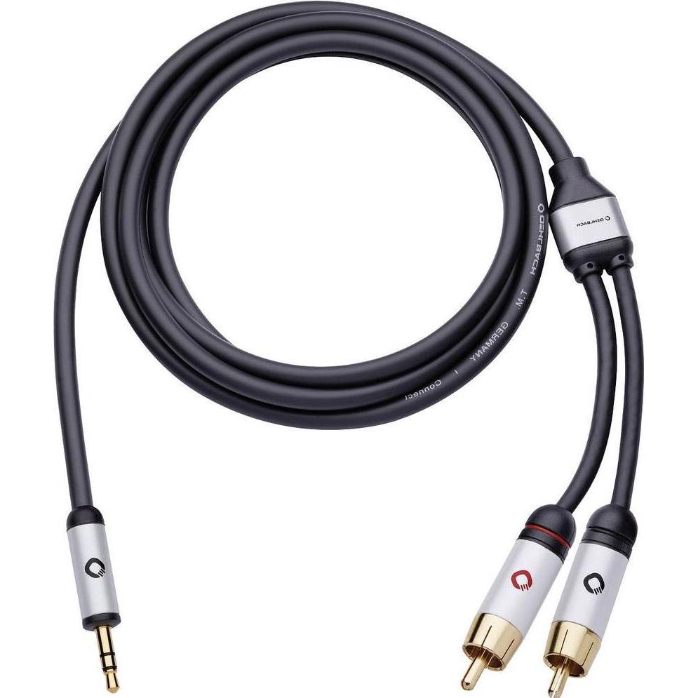 Oehlbach iConnect (5 m, 3.5mm Klinke (AUX), Cinch), Audio Kabel