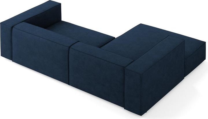 Actual product image Cosmopolitan Design Left Corner Sofa, "Arendal", 3 Seats, Royal Blue, 224x166x70 Made in Europe (Corner sofa)