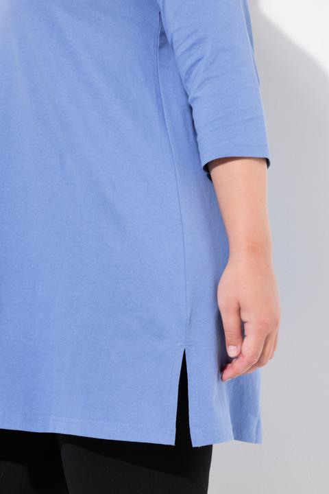 Immagine prodotto Ulla Popken Maglia lunga con scollo a V, maniche a 3/4 e taglio svasato (54)