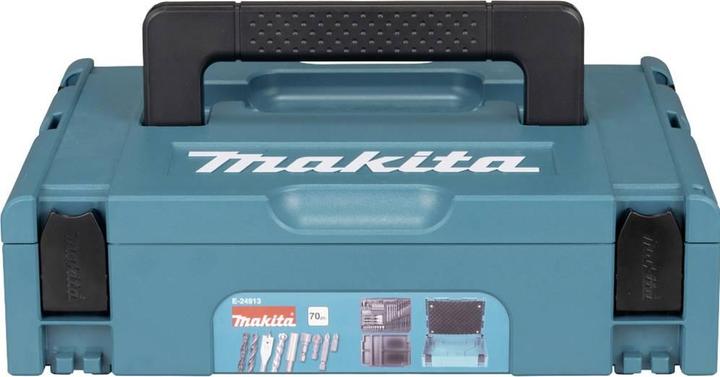 Actual product image Makita Bohrer- und Schraubenbitsatz 70- teilig E-24913 Bit-Set inkl. Bithalter (PH2, SL 6.5, T40, H6, PZ2, PH1, H3, PZ1, T20, 2xPZ3, PZ2 x2, H4, PH3, PZ3, 2XPZ1, SL 5.5, H5, T25, T30, 2x PH2)