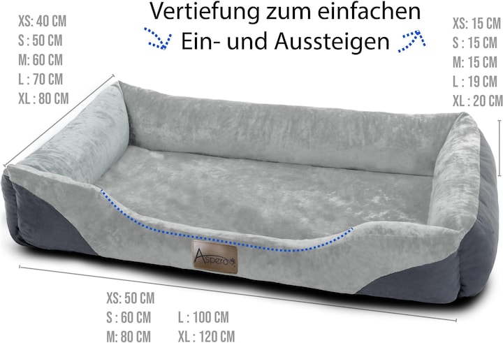 Actual product image Aspero Dog Bed Hanko (Dog)
