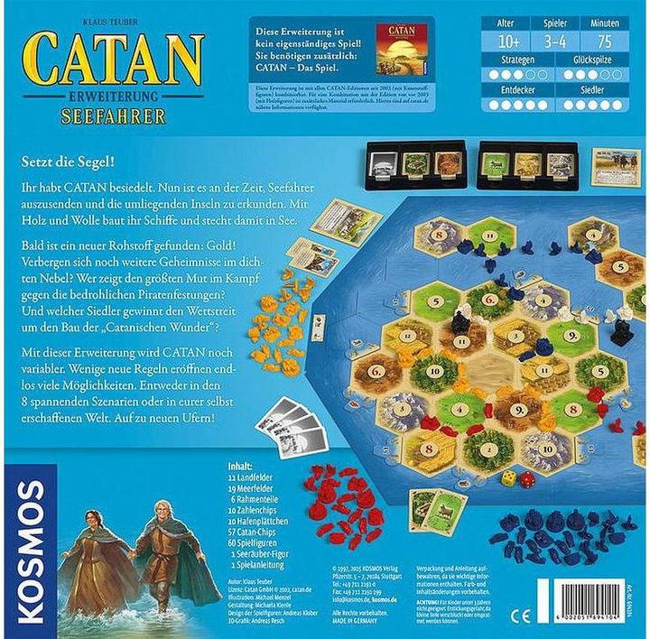 Produktbild Kosmos Catan- Erweiterung - Seefahrer (Deutsch, 3 - 4 Spieler)