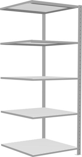 Actual product image Schulte Lagertechnik MULTIplus250 boltless add-on bay system with length bolts