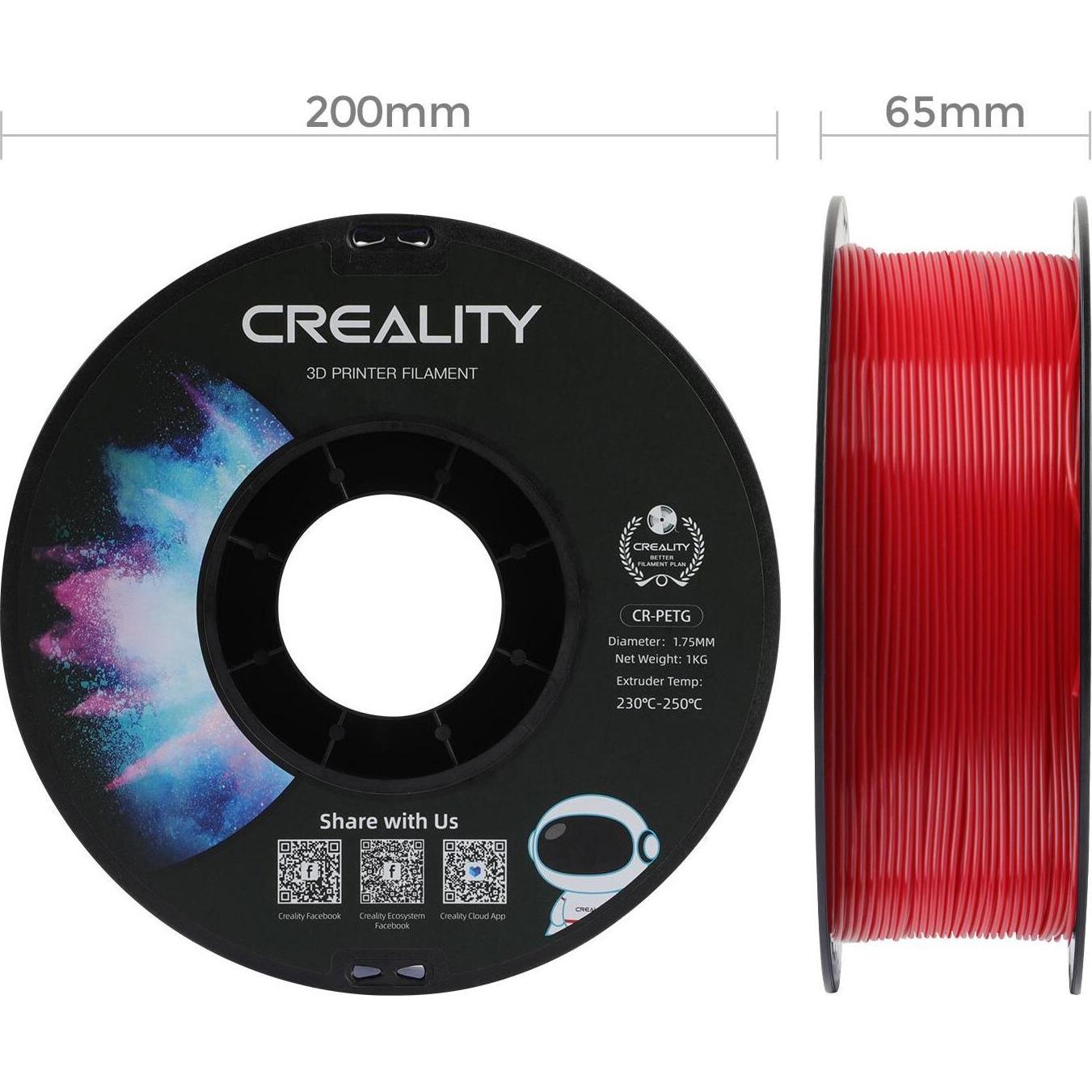 Thumbnail - Creality Filament (PETG, 1.75 mm, 1000 g, Rot), 3D Filament, Rot