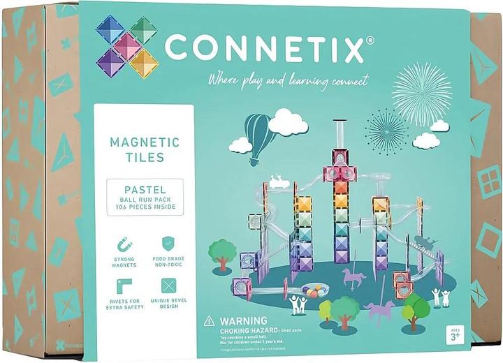 Actual product image Connetix Pastel Ball Run Pack