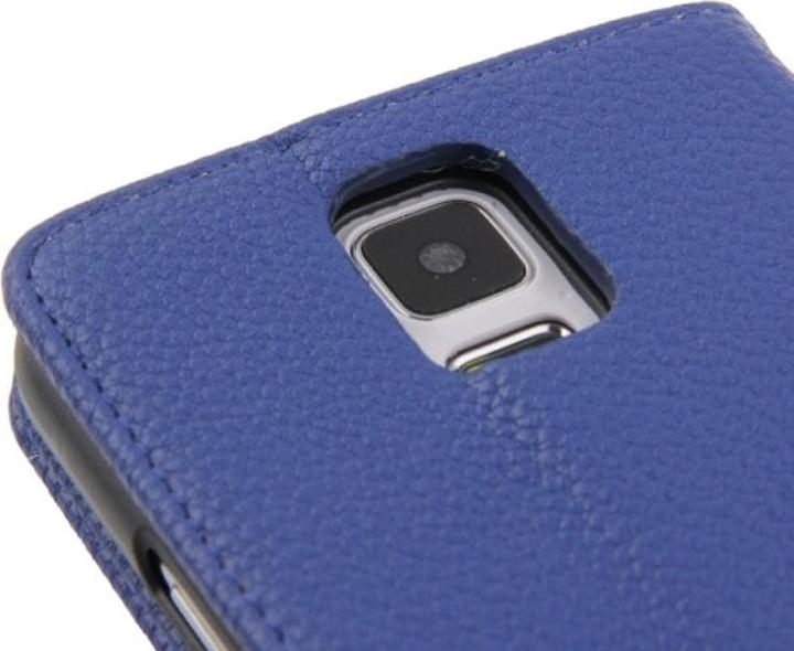 Produktbild König Design Schutzhülle Handytasche (Flip Quer) für Handy Samsung Galaxy S5 / S5 Neo Blau (Samsung Galaxy S5, Samsung Galaxy S5 Neo)