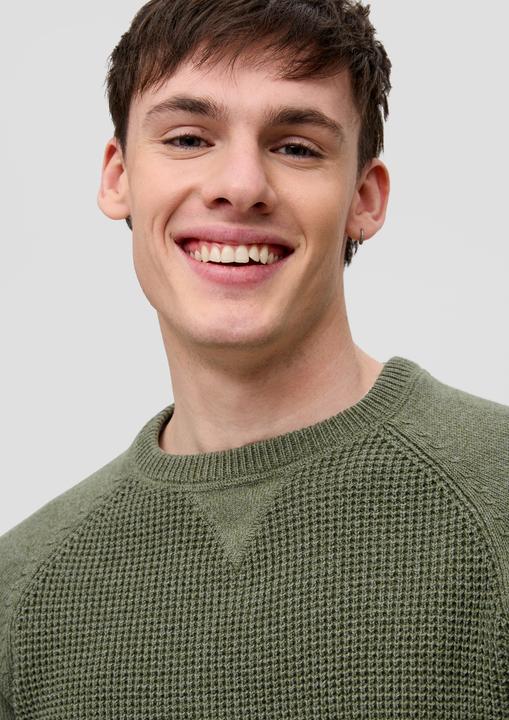 Image du produit s.Oliver Strickpullover Strickpullover mit Raglanärmeln (XXL)