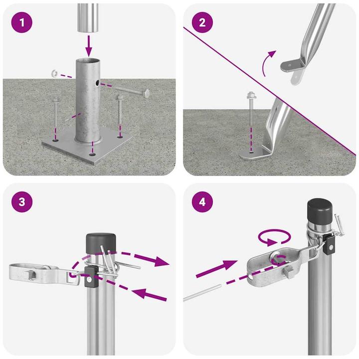 Produktbild vidaXL Zaunpfosten