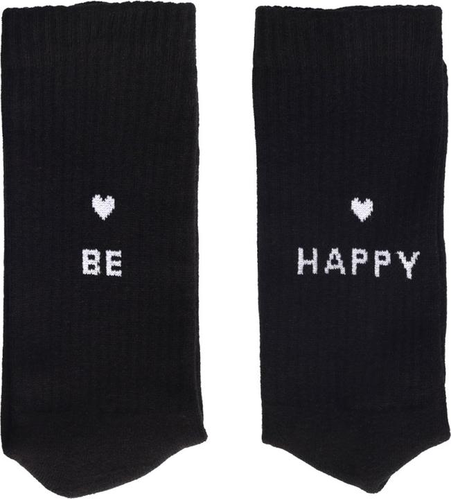 Produktbild Eulenschnitt Socken be happy 39-42 schwarz - von (Einzelpack, 39 - 42)