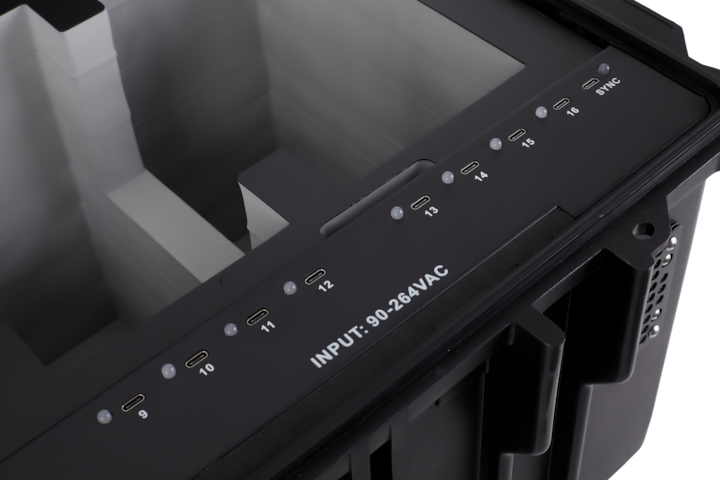 Produktbild Deqster KT16S USB-C Tablet-Koffer 2. Gen. für 16 iPads...