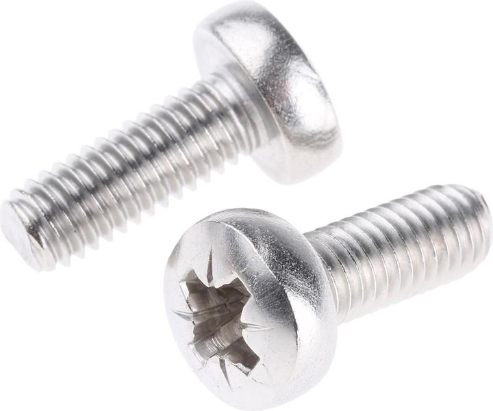 Produktbild RS PRO Schrauben Linsenkopf A2 Kreuz M6x16mm