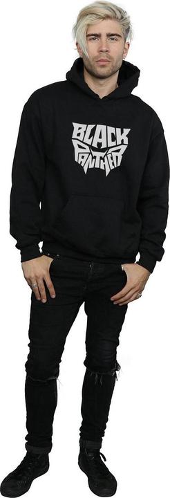 Actual product image Mens Black Panther Worded Emblem Hoodie (XL)