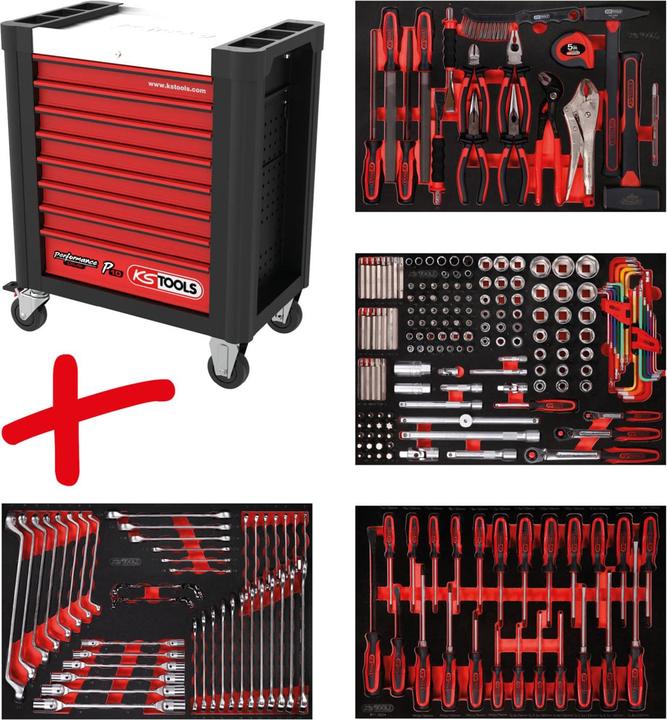 KS Tools Werkzeugwagen-Set (241 x)