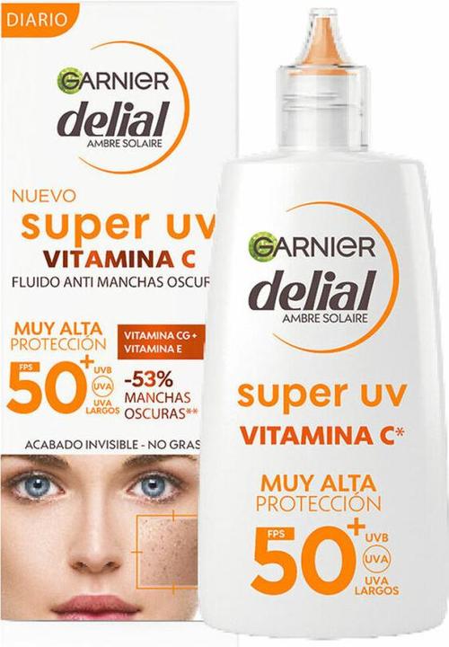 Immagine prodotto Garnier DELIAL SUPER UV Vitamina C Anti-Spot SPF50+ 62.65ml (Crema solare, SPF 50+, 62.65 ml, 0.04 g)