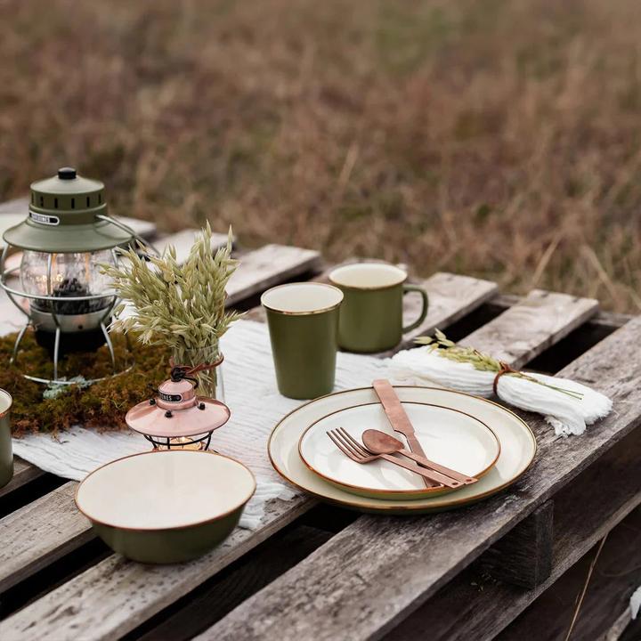 Produktbild Barebones Enamel Salad Plate Set von 2 Platten Ø20,3 cm