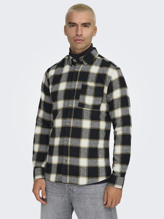 Actual product image Only & Sons Onsral Ls Slim Check Shirt (L)