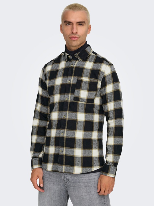 Produktbild Only & Sons Onsral Ls Slim Check Shirt (L)