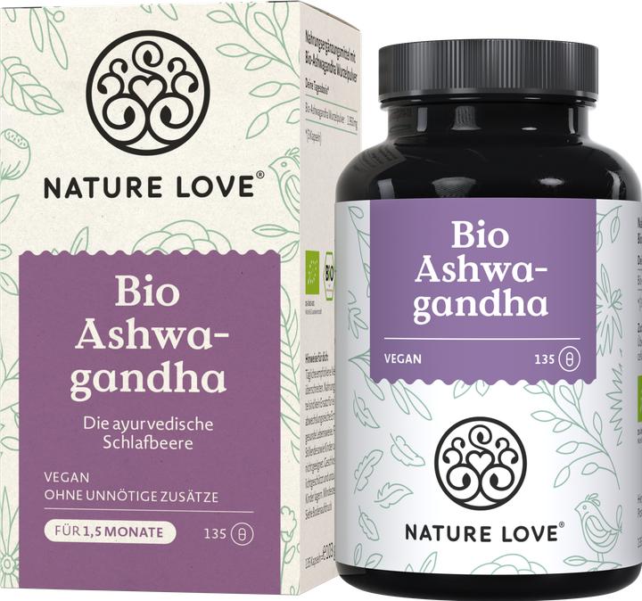 Produktbild Nature Love Ashwagandha (135 Stück, 103 g)