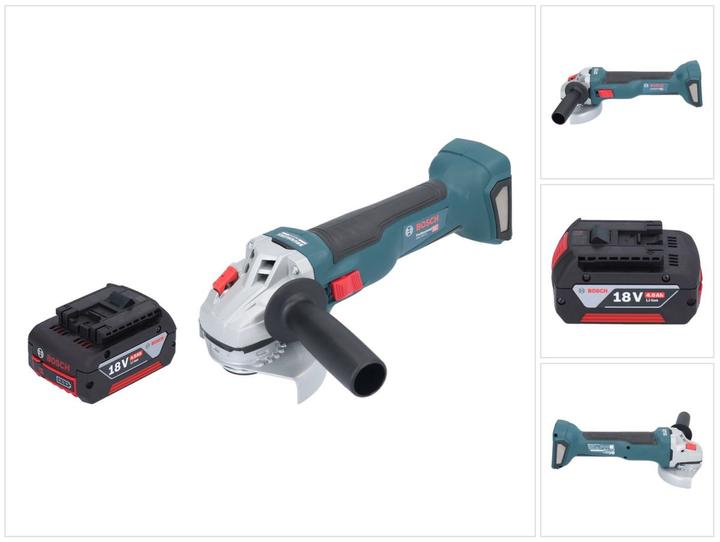 Actual product image Bosch Professional Bosch GWS 18V-10 Professional cordless angle grinder 18 V 115 mm brushless + 1x rechargeable (115 mm)