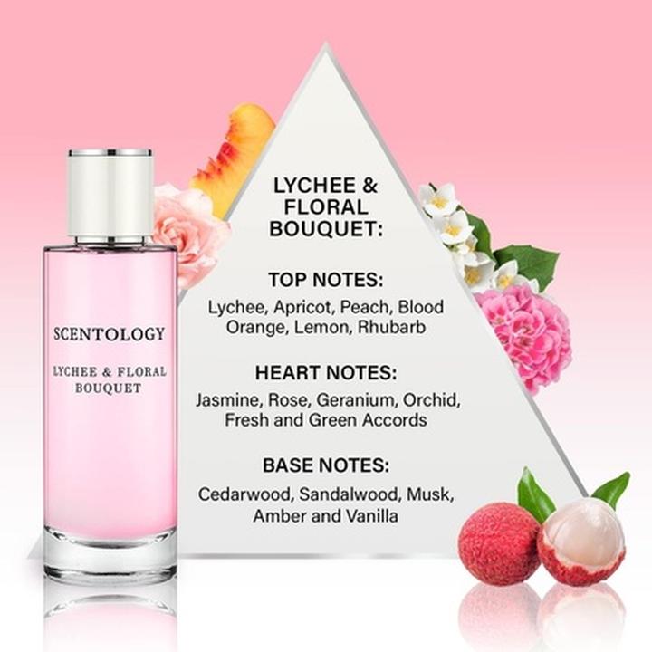 Produktbild Scentology Lychee and Floral Bouquet Parfüm für Frauen Eau De Parfum 100ml (Eau de Parfum, 100 ml)