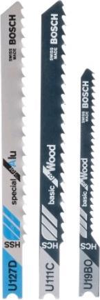 Actual product image Bosch Zubehör 3pcs jigsaw blade set U Sch