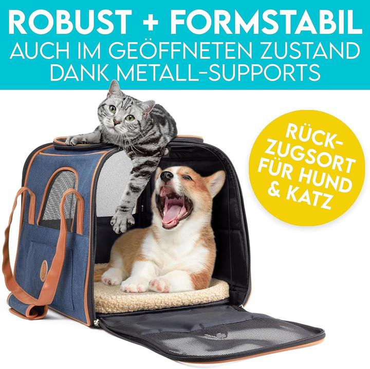 Image du produit Hund ist König Sac pour chien (Chien, Réflecteurs, Pliable, Respirant, Fermeture de sécurité, Verrouillable, Lavable)