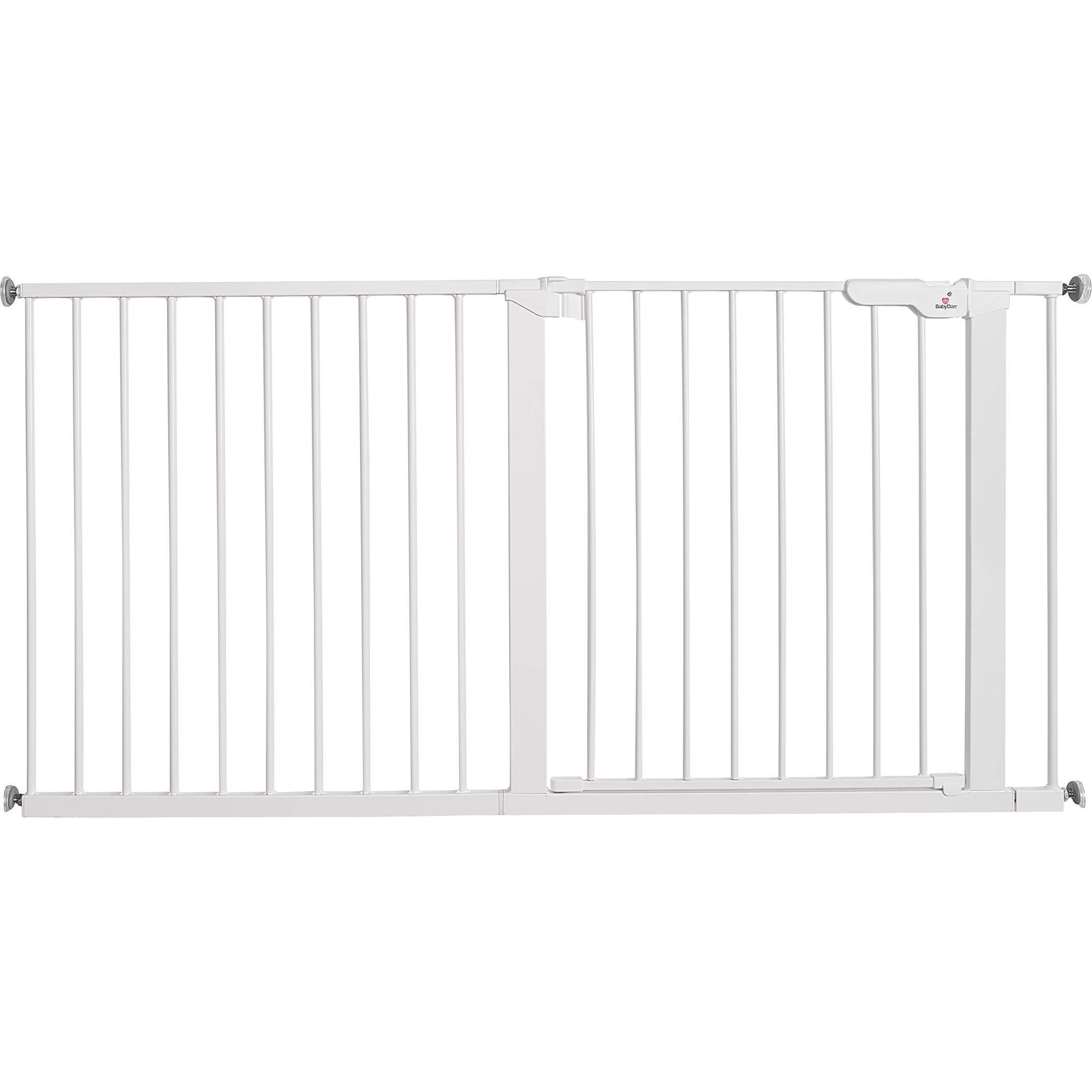Baby Dan Premier sikkerhedsgitter ekstra bred, hvid, 145,5-151,7 cm (145.50 cm) (60114-24911-01)
