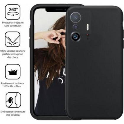 Thumbnail - Jaym Premium Silikonhülle, Schwarz Series (Xiaomi 13), Smartphone Hülle, Schwarz