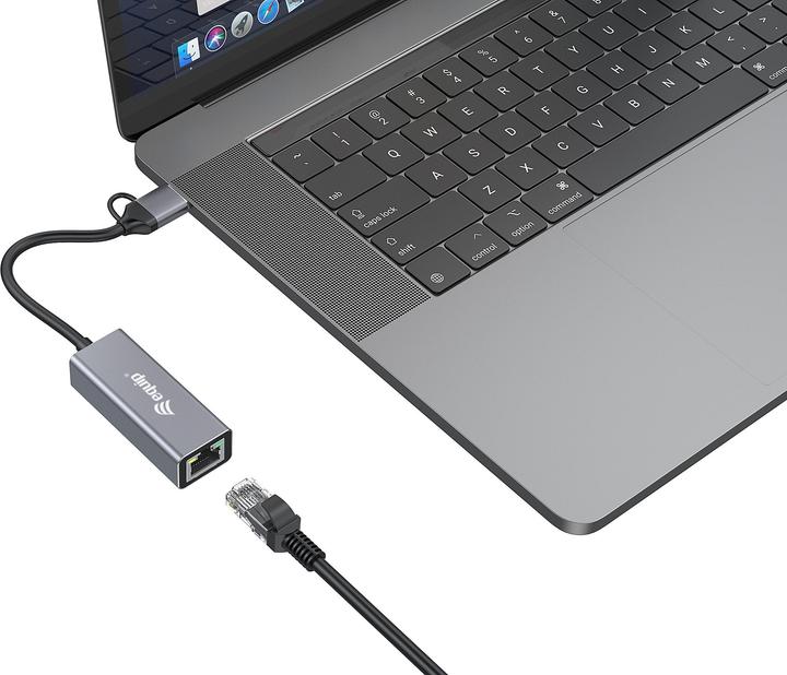Actual product image equip USB-C to 2.5 Gigabit Ethernet (USB-C, USB, RJ45 2.5 Gigabit Ethernet (1x))