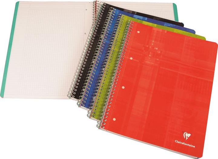 Produktbild Clairefontaine Collegeblock mit Farbstreifen (A4+, Kariert)