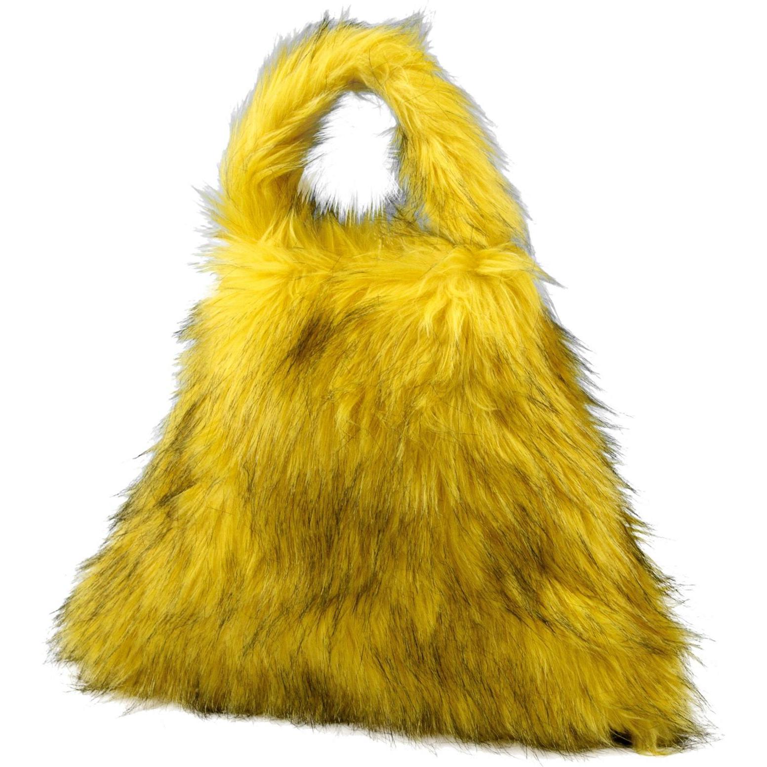 Metamorph Gelbe Plüschtasche