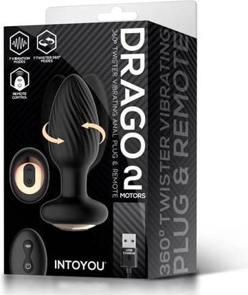 Produktbild IntoYou Drago Anal Vibration Plug mit 360º Twister Motion und Fernbedienung