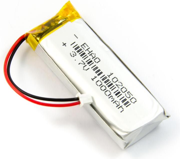 Actual product image Purecrea LiPo battery 1000mAh JST 1.25 / Lithium Ion Polymer for LoRa TTGO